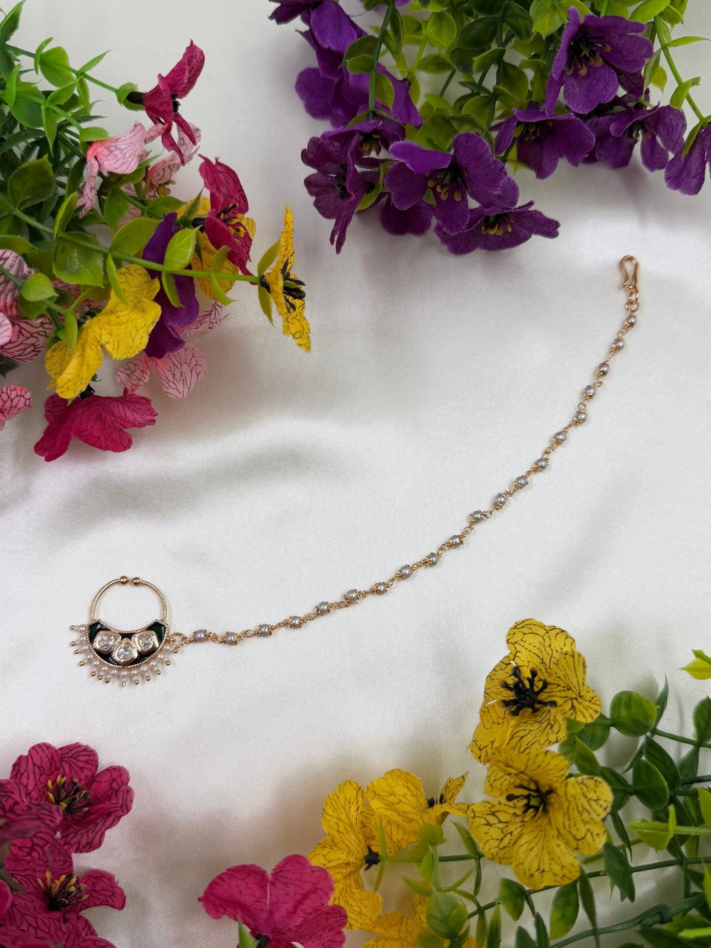 Prachi Moissanite Nose Ring