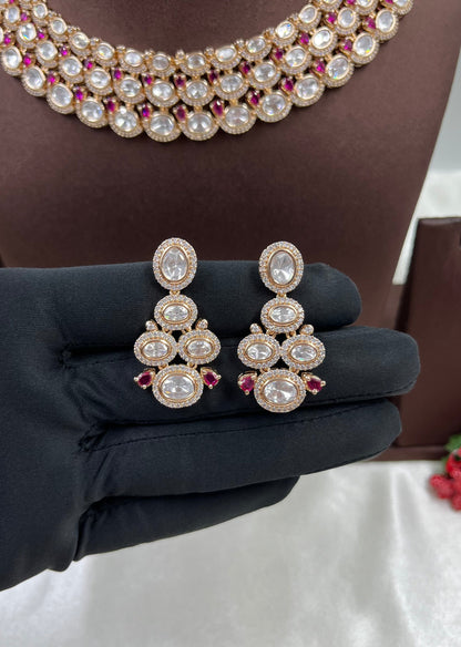 Usha Moissanite Kundan Necklace