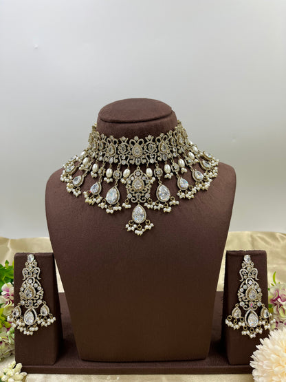 Soveria Victorian Heavy Chokar Necklace
