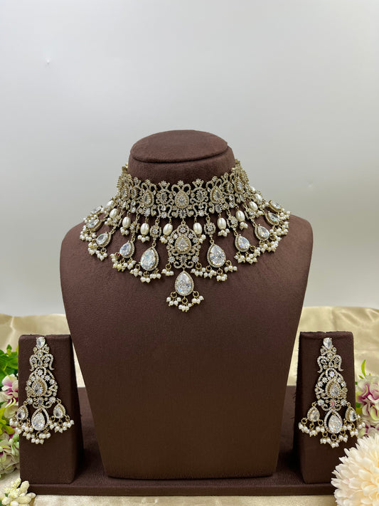 Soveria Victorian Heavy Chokar Necklace