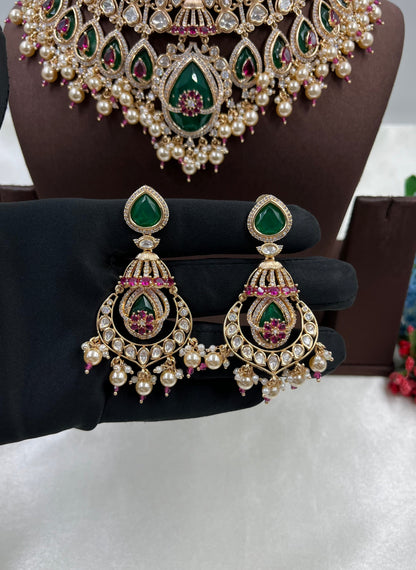 Bhargavi Moissanite Kundan Choker Necklace