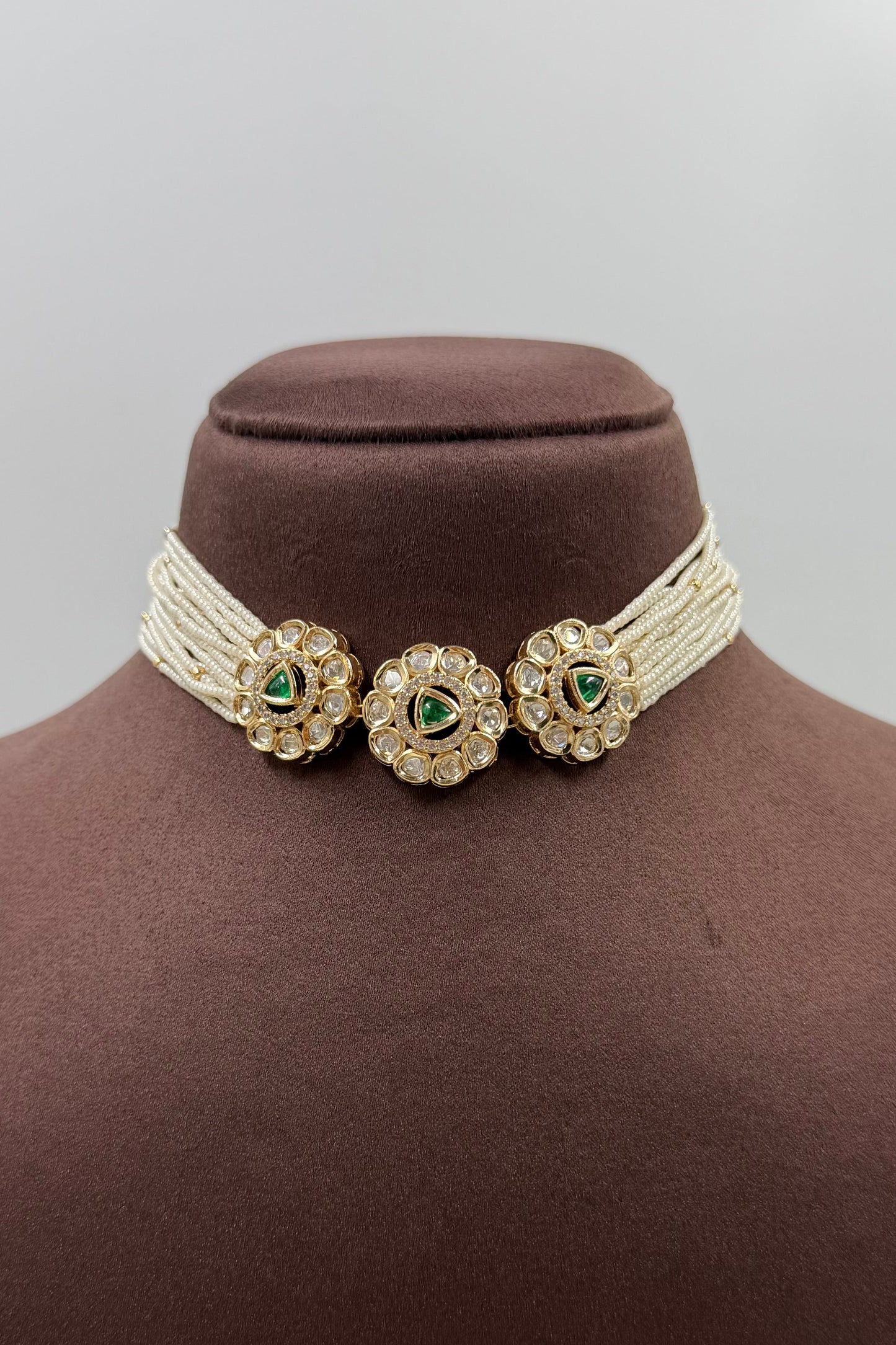 Shilpa Moissanite Delicate Choker Necklace