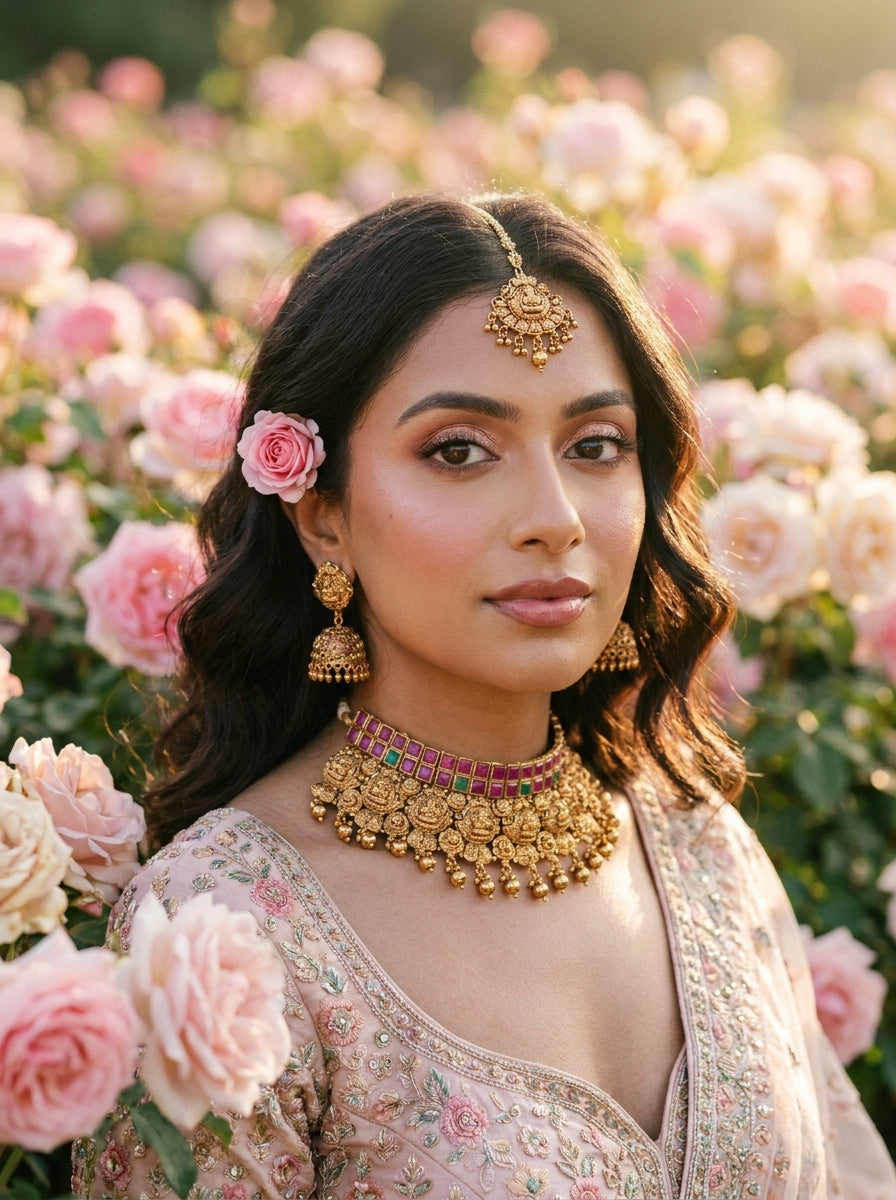 Karishma South Indian Choker Necklace Set