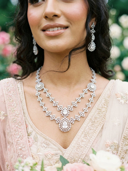 Sona double layer Necklace set
