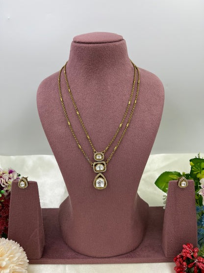 Sheetal Drop Victorian chain Pendant