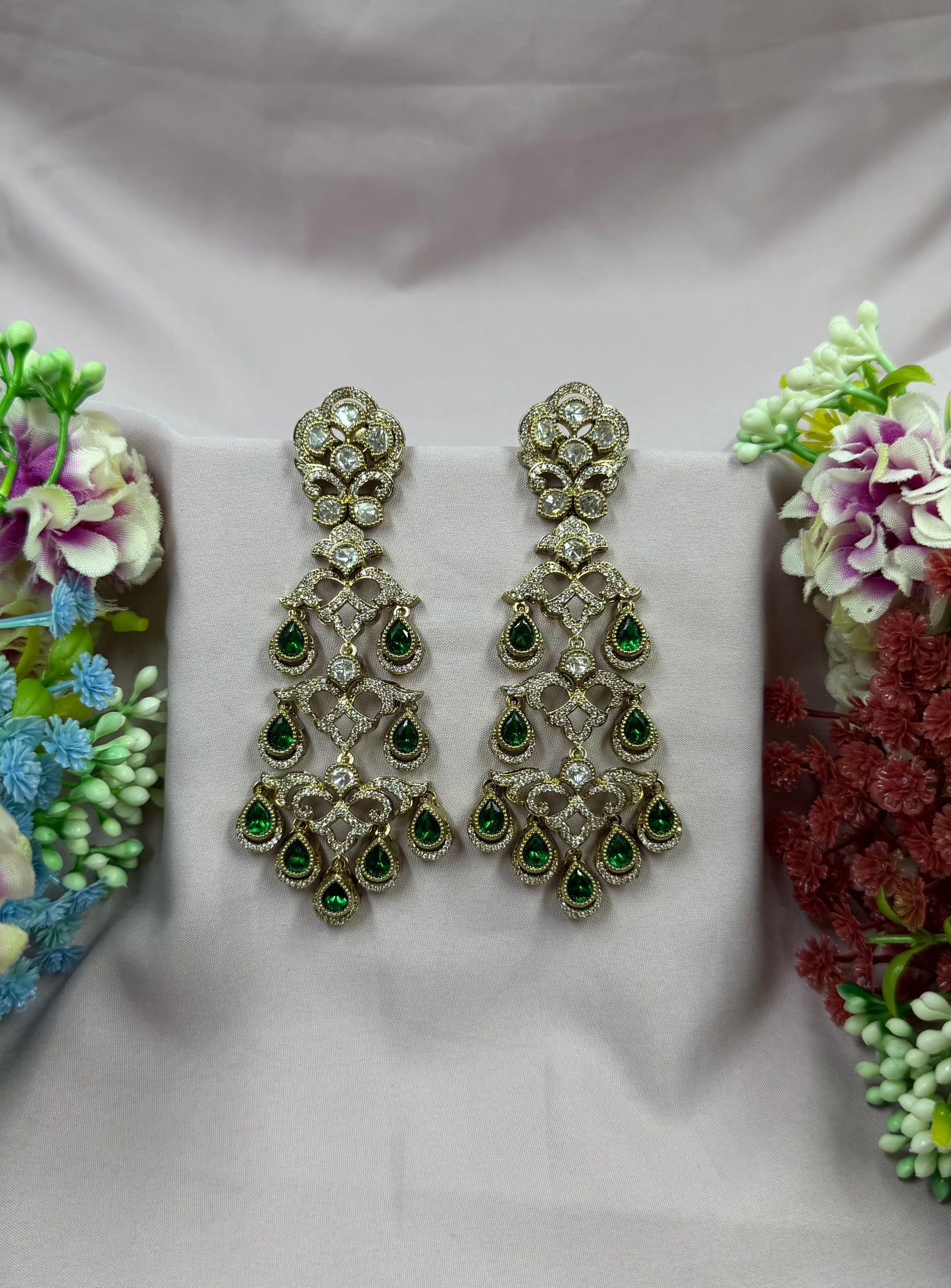 Sophia Victorian Moissanite Earring