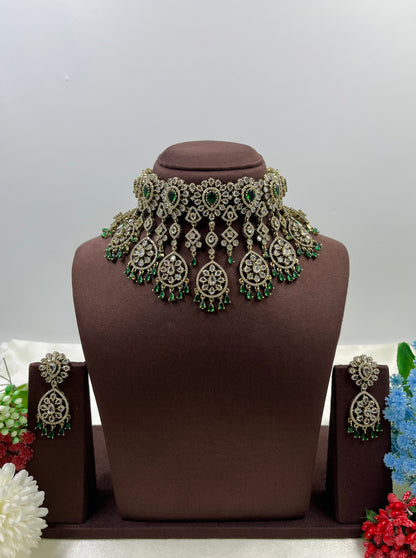 Hira Victorian Ad Choker Necklace