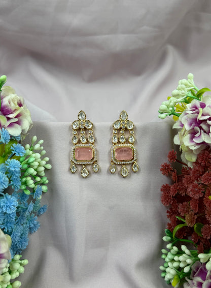 Radha Moissanite Earring