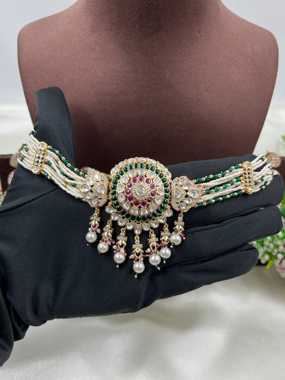 Meera Moissanite Choker Necklace
