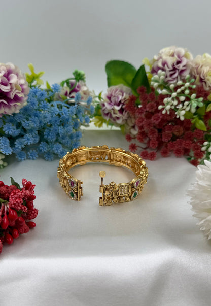 Yashasvi Heritage Chorski Temple Bangles (Openable)