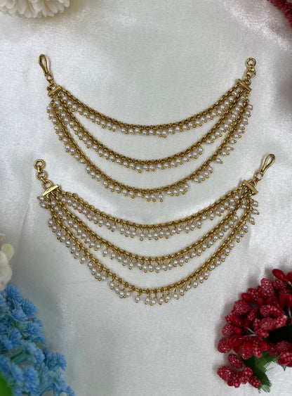 Trisha Pearl Ear Chain