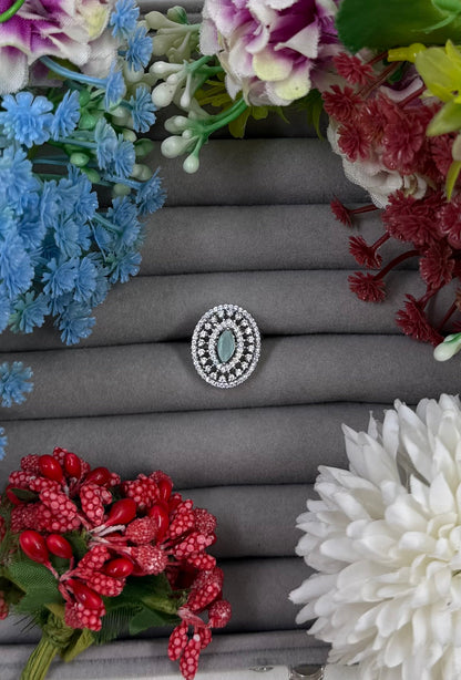 Eloise American Diamond Ring (Adjustable)