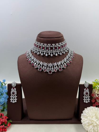 Priya American Diamond Premium Combo Set