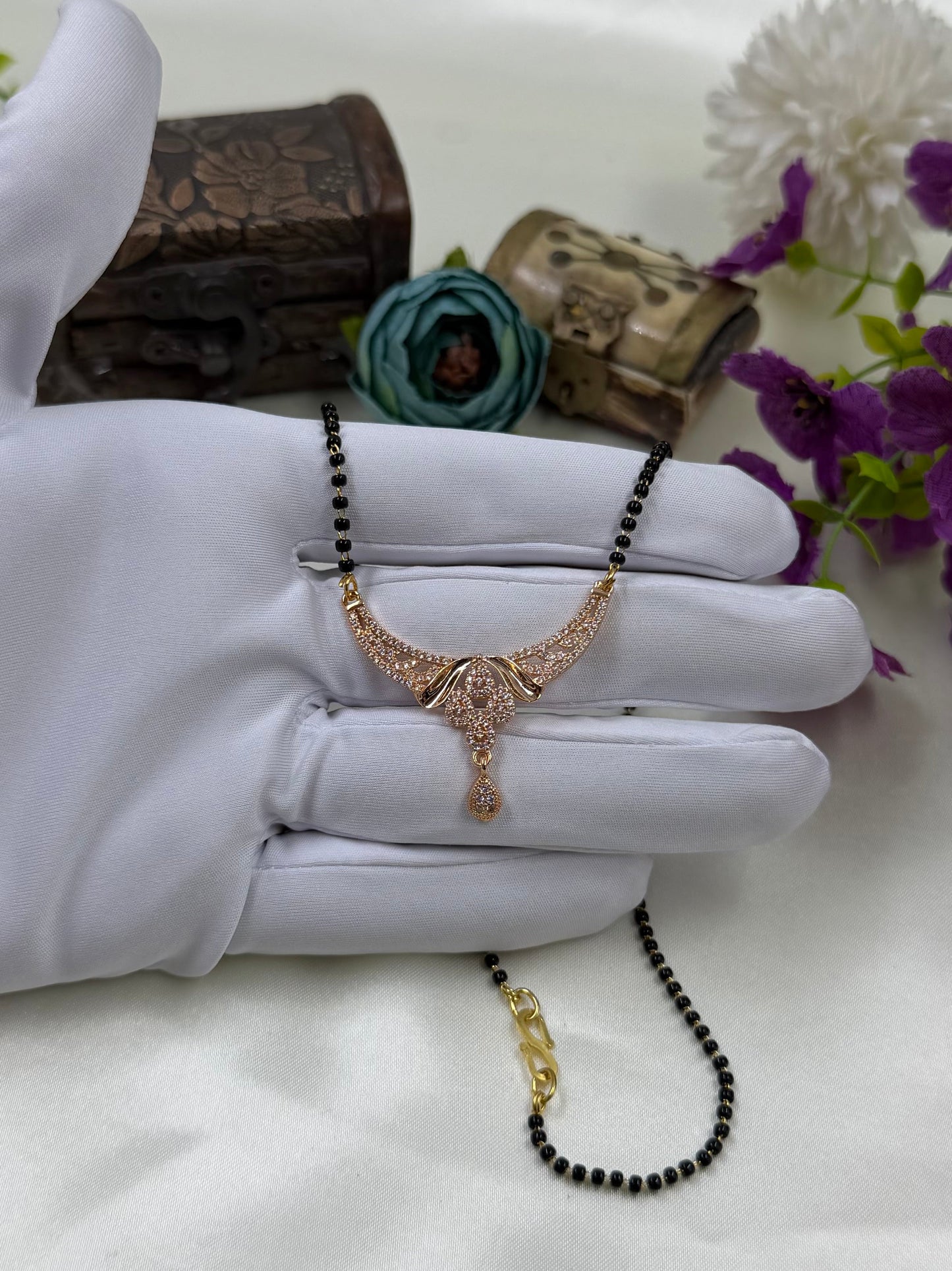 Bridal-Style Rose Gold Mangalsutra