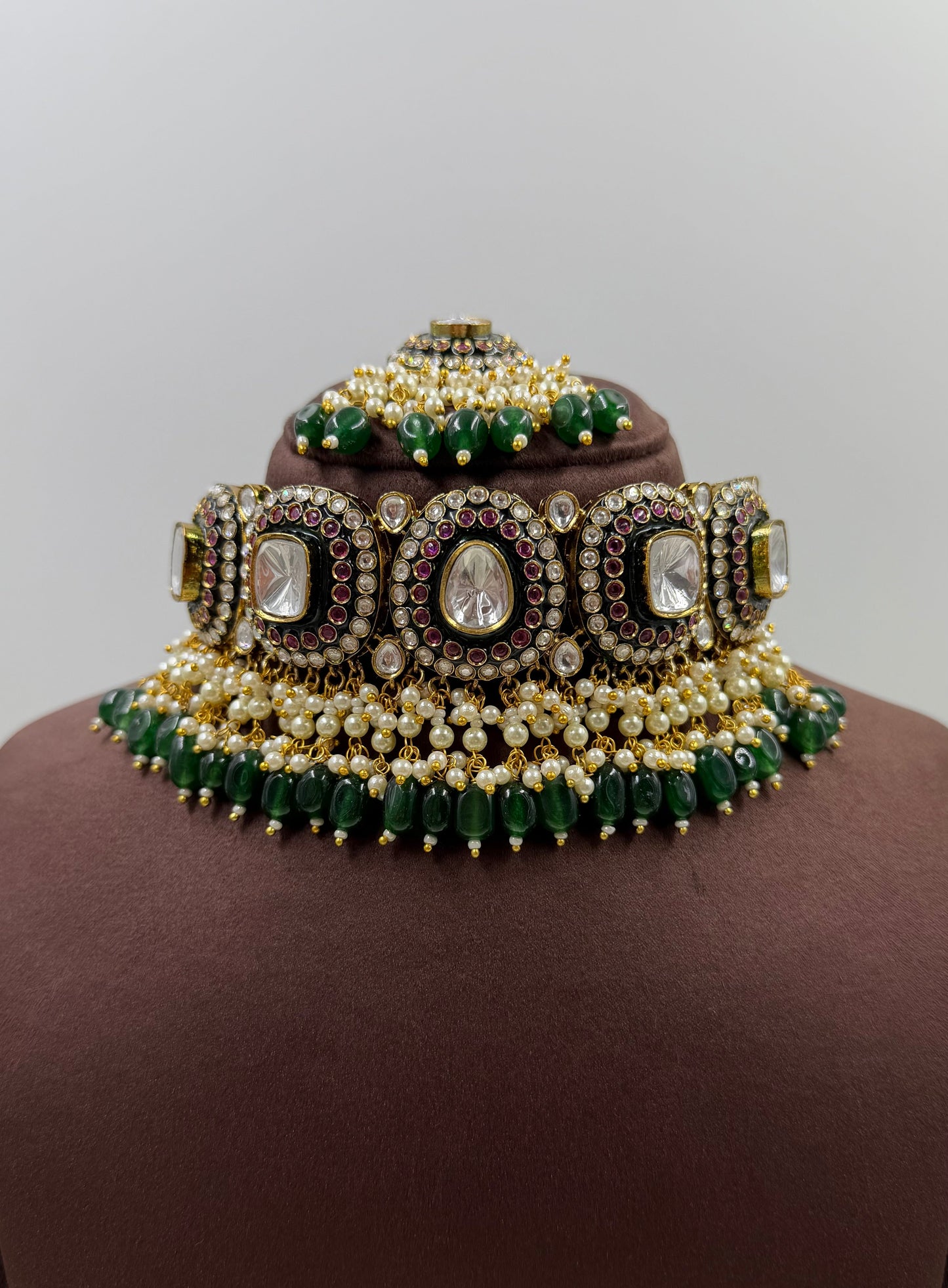 Sadhana Polki Kundan Choker Necklace Set