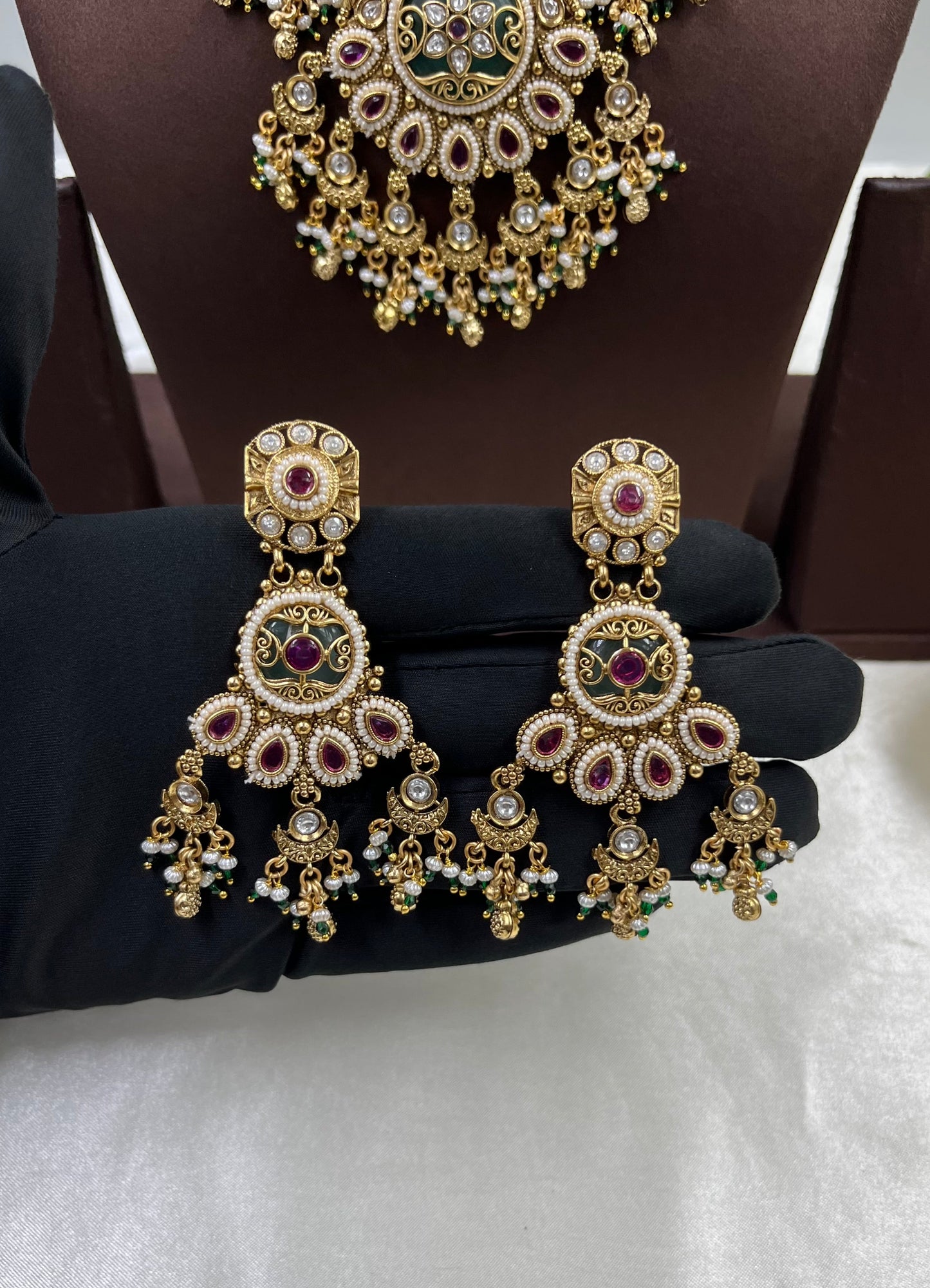 Reena Heritage Antique Gold Necklace