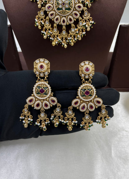 Reena Heritage Antique Gold Necklace