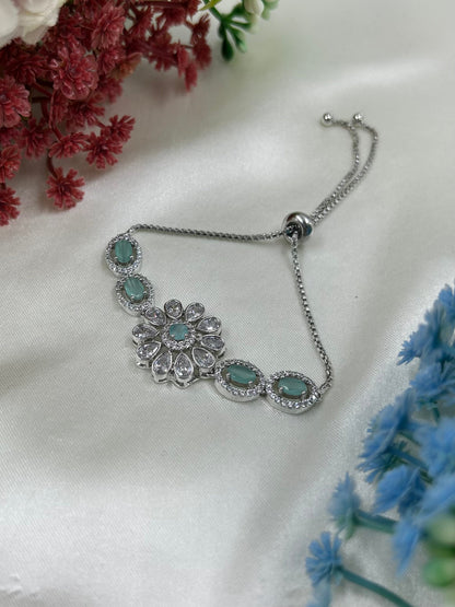 Nancy American Diamond Bracelet (Adjustable)