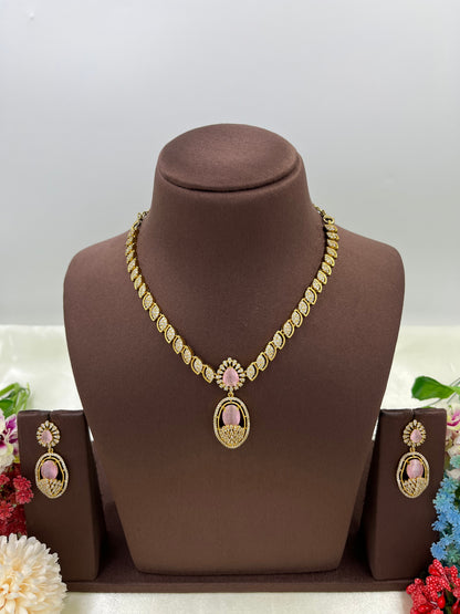 Delicate Single Line Victorian Drop Design Necklace.