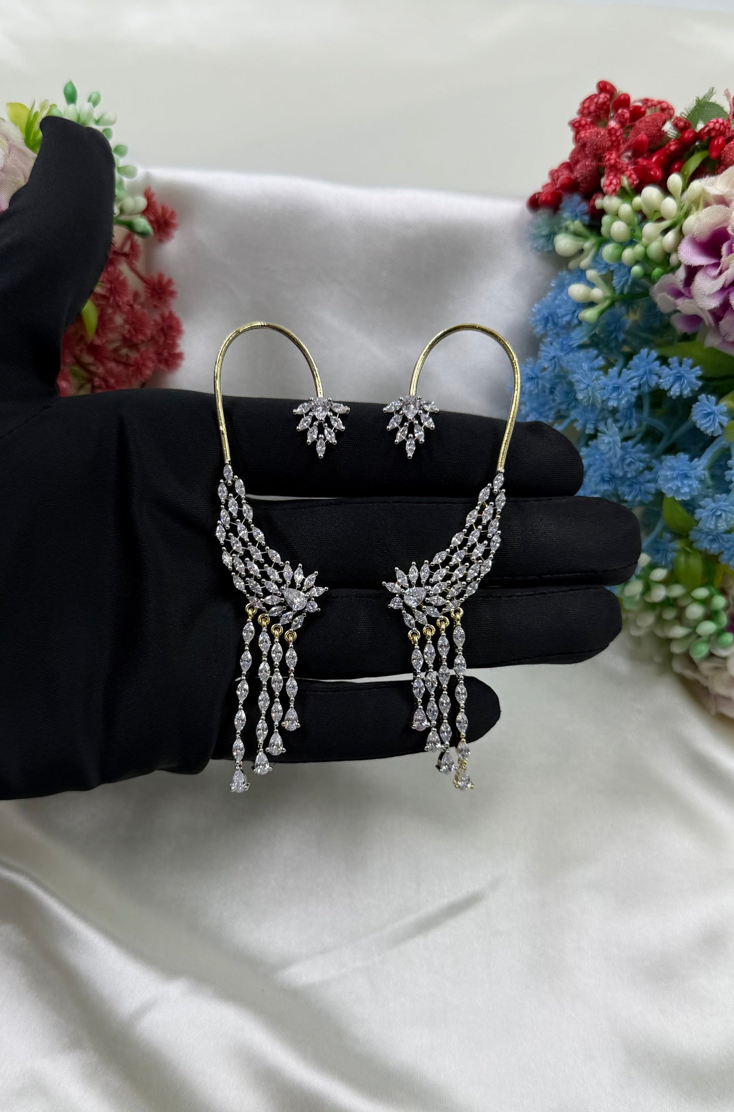 Chaitanya American Diamond Earcuff