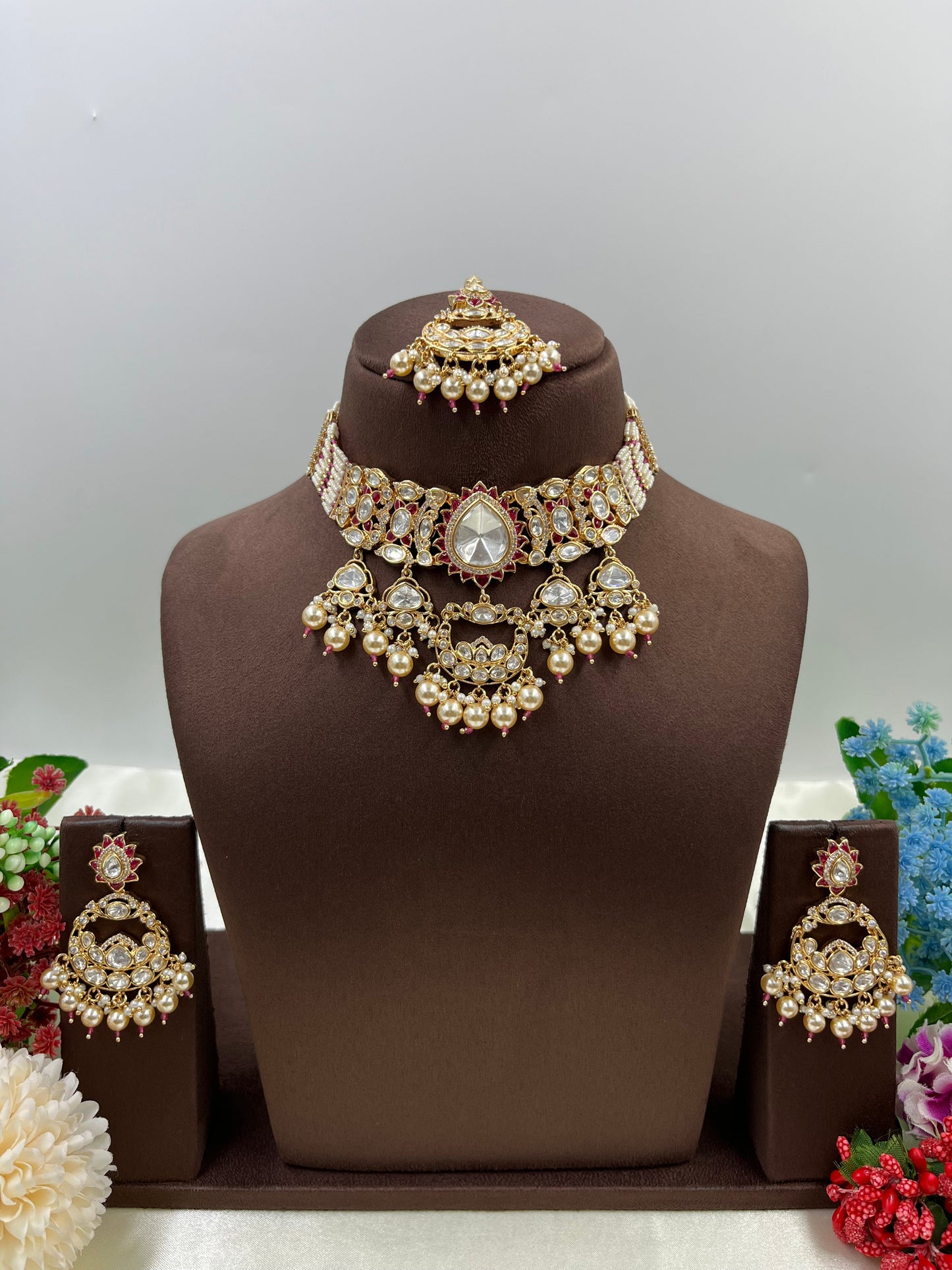 Zarina Moissanite Kundan Choker
