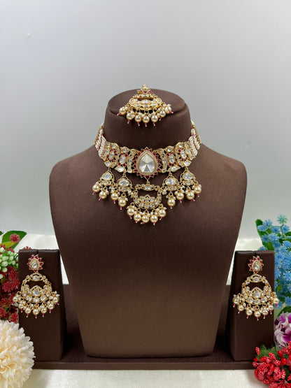 Zarina Moissanite Kundan Choker