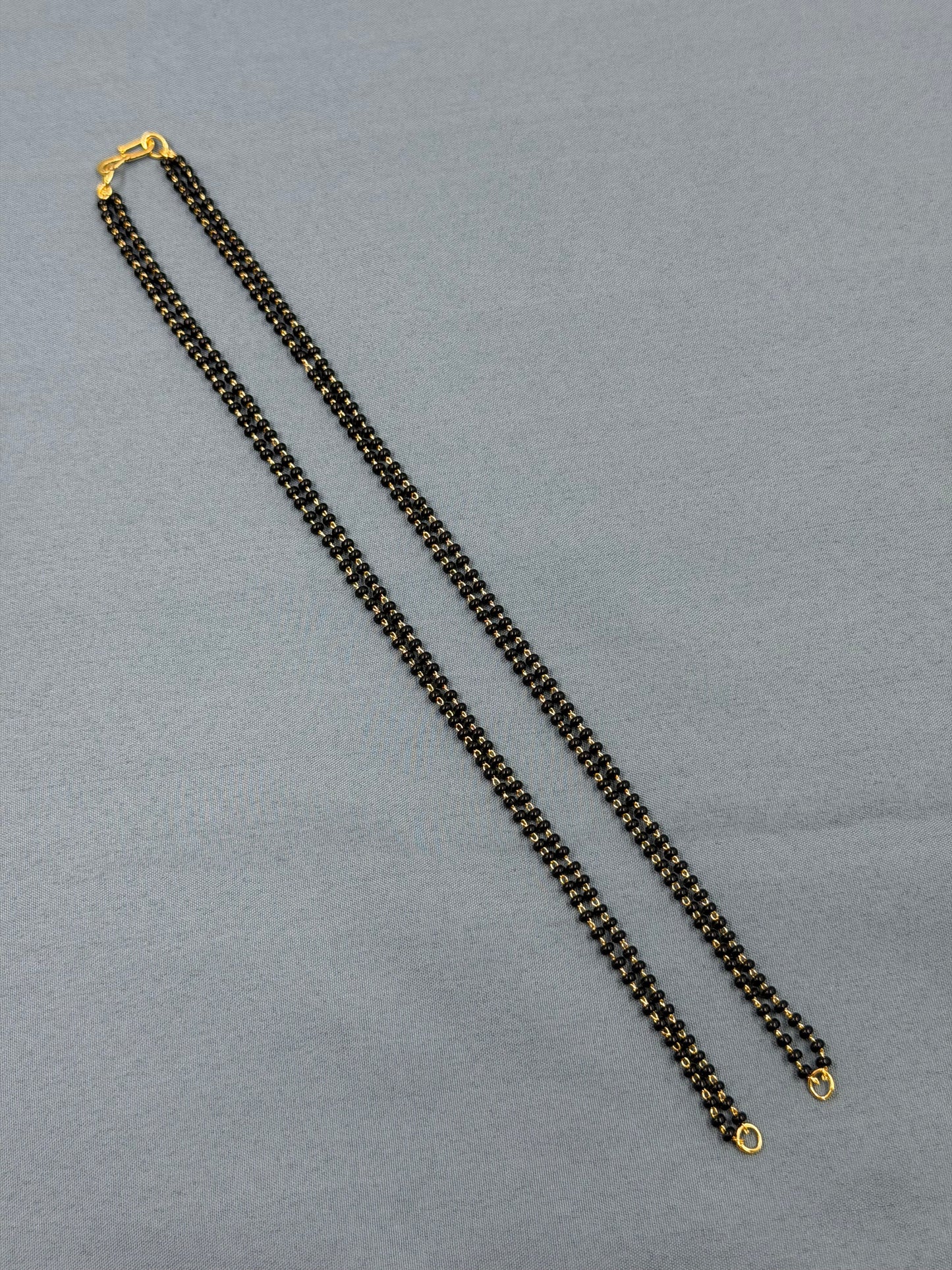 24 Inches Black Beads Chain