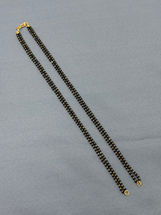 24 Inches Black Beads Chain