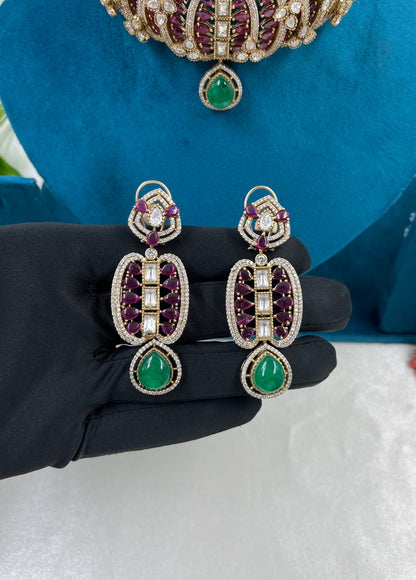 Rutzz Jaipuri Kundan Necklace Set