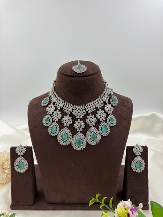 American Floral Drop Necklace Set (Small)