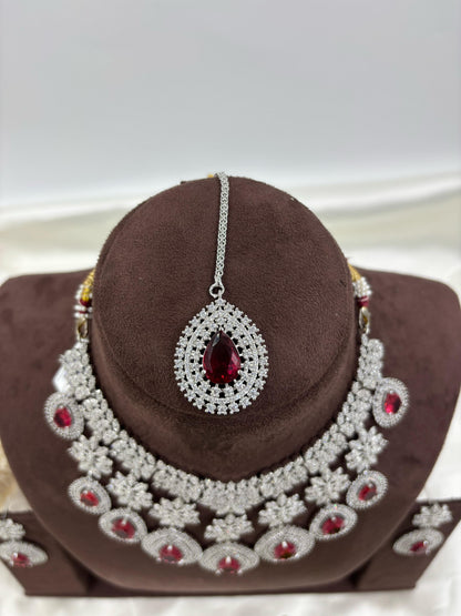 American Floral Drop Necklace Set (Small)