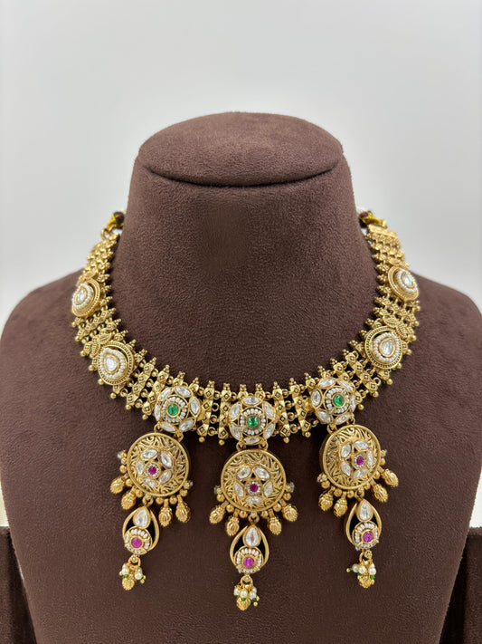 Mamta Premium Antique Necklace Set