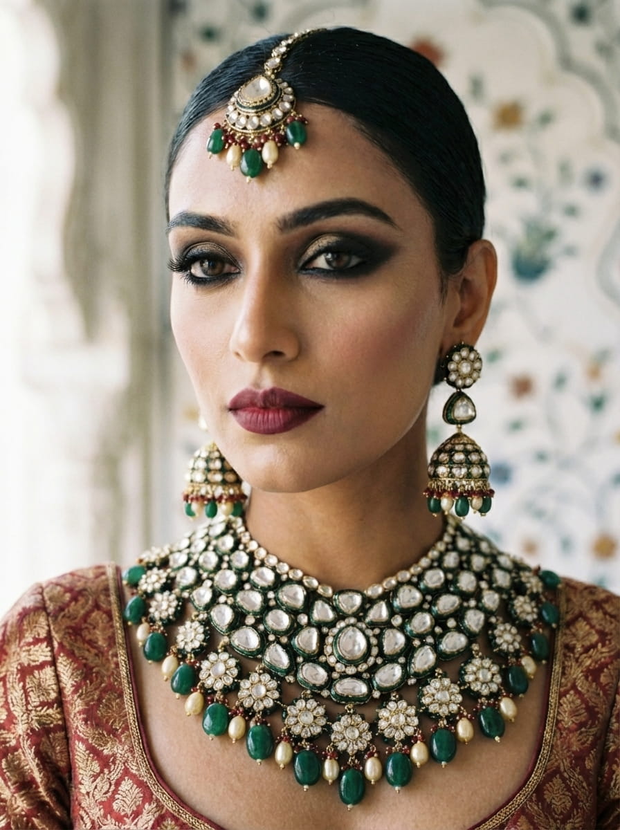Jagruti Polki Kundan Necklace Set