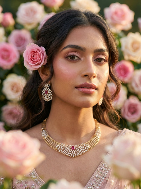Nisa Traditional Micro Gold Necklace