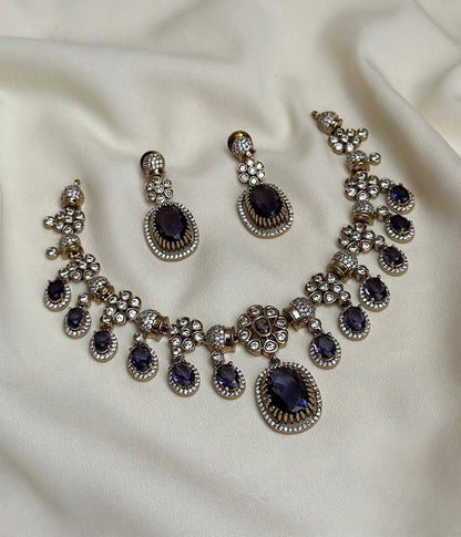 Zia Drop Victorian Necklace Set